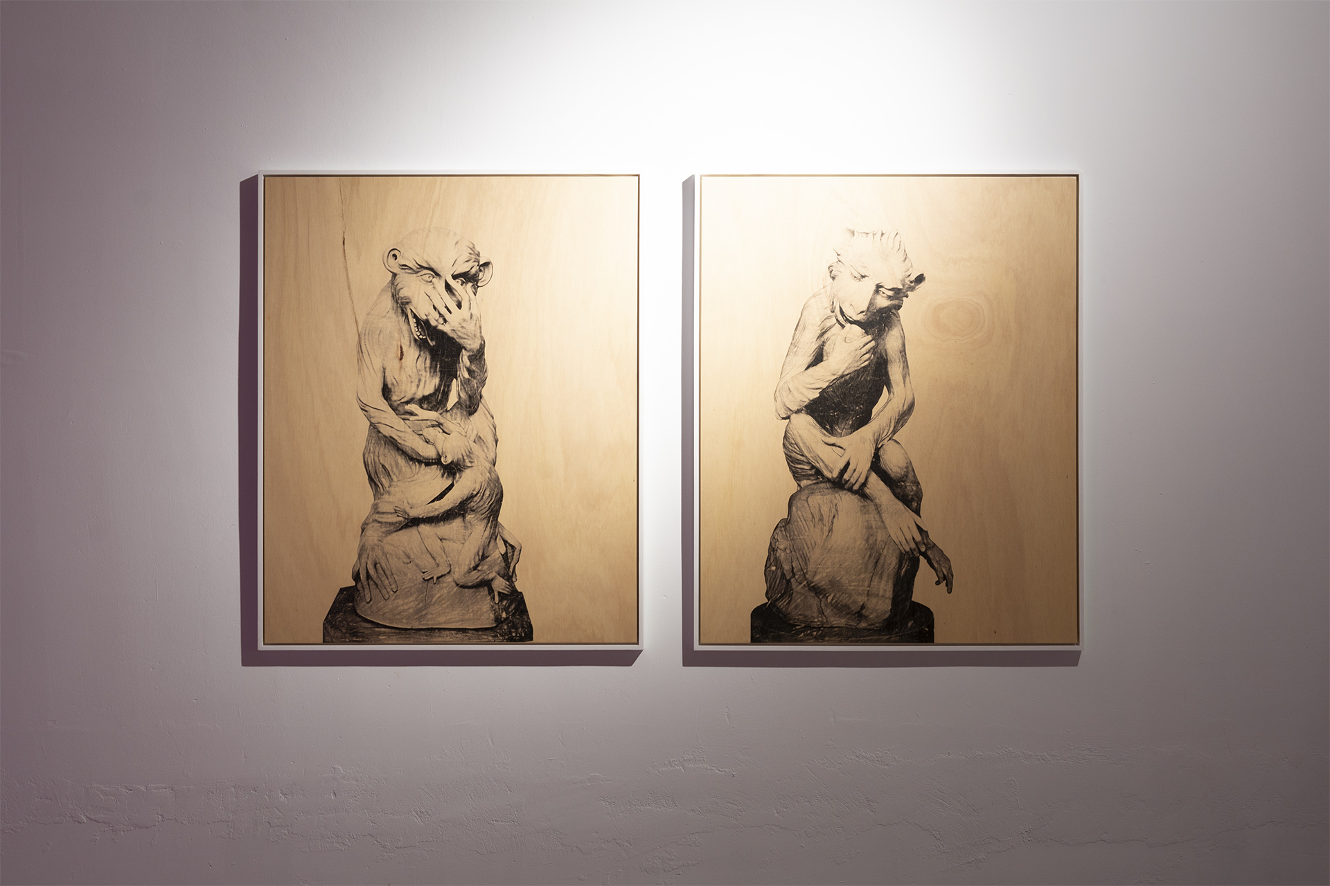 Porcelain Study I y II, 2024.